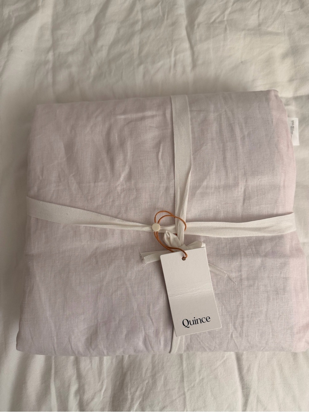 Quince European Linen Blackout Curtain - vintage blush